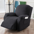 Jacquard Stretch Sofa Recliner Cover Big Leaves - High Stretch Soft Washable Slipcover for 1 2 3 Seat Loveseat with Console Furniture Protector Home Decor, 6 Colors