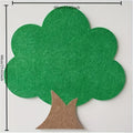 Felt Wall Organizer Tree Shape Memo Board 23.6x23.6 Inch Self-Adhesive - Decorative Felt Board for Home, Office, Kitchen & Bathroom | No Tools Needed Easy Install Wall Decor Bulletin Board