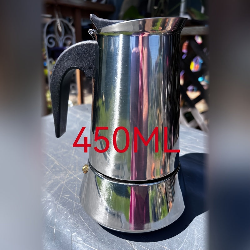 Moka Pot Stovetop Espresso Maker Stainless Steel Induction Compatible 2 4 6 9 12 Cup Italian Coffee Maker with Reusable Filter for Cuban Greek Coffee