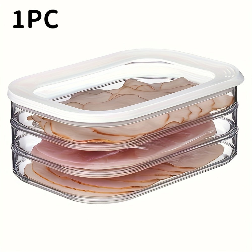 Food Storage Container Leak-Proof Reusable Airtight Sealed Box for Meat Fruits Vegetables Kitchen Organizer Fridge Pantry Meal Prep