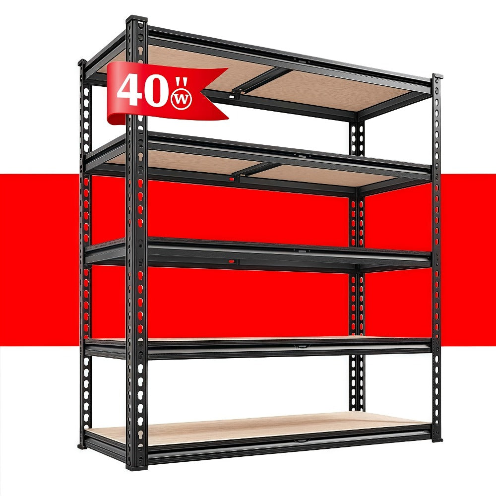 Heavy Duty Garage Shelving Unit 5-Tier Metal Storage Shelf ¨C 2000/2500 LBS Capacity Adjustable Steel Shelves for Garage, Basement & Warehouse | 60¡±/72¡± H Utility Rack for Kitchen, Pantry & Workshop