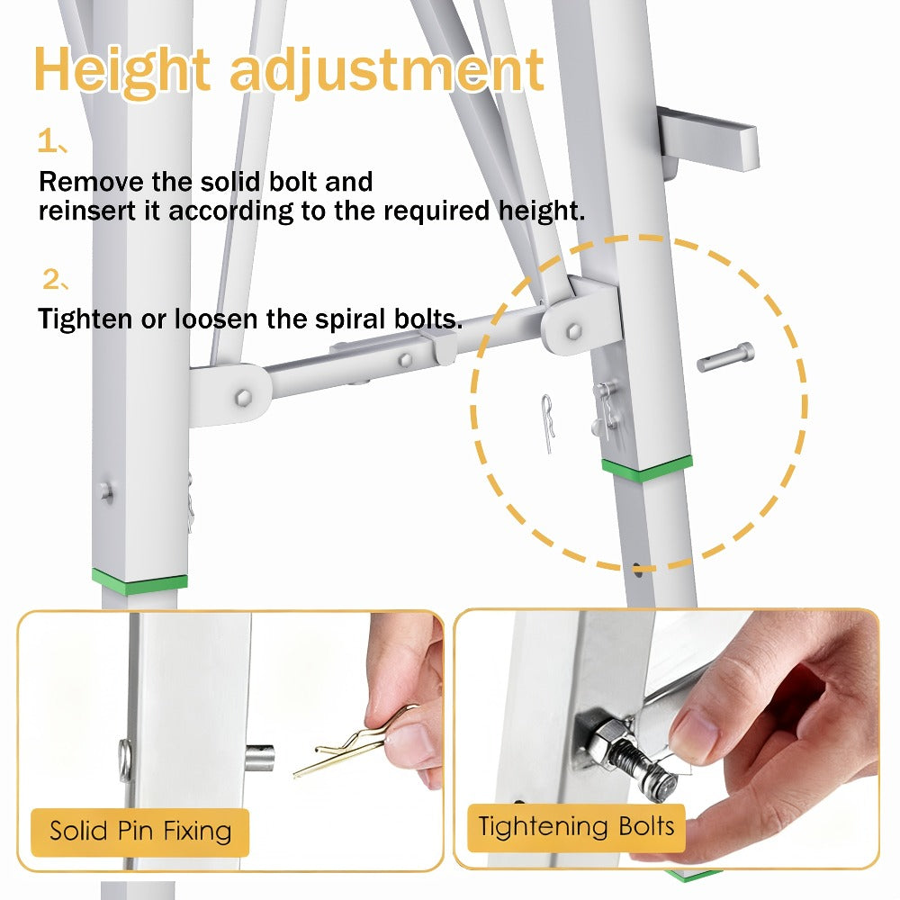 Heavy Duty Folding Work Platform Scaffold 1455 Lbs Capacity Portable Adjustable Height Ladder Stool ¨C Multi-Function Step Stool for Painting Home Renovation Construction Indoor Outdoor Use
