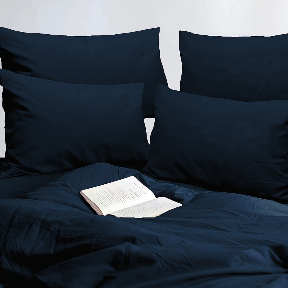 Microfiber Pillowcases Set of 4 ¨C Soft Brushed 90GSM Wrinkle-Resistant Envelope Closure Pillow Covers, Queen & King Size, Multiple Colors, Breathable Polyester Pillow Cases for Bedroom Hotel