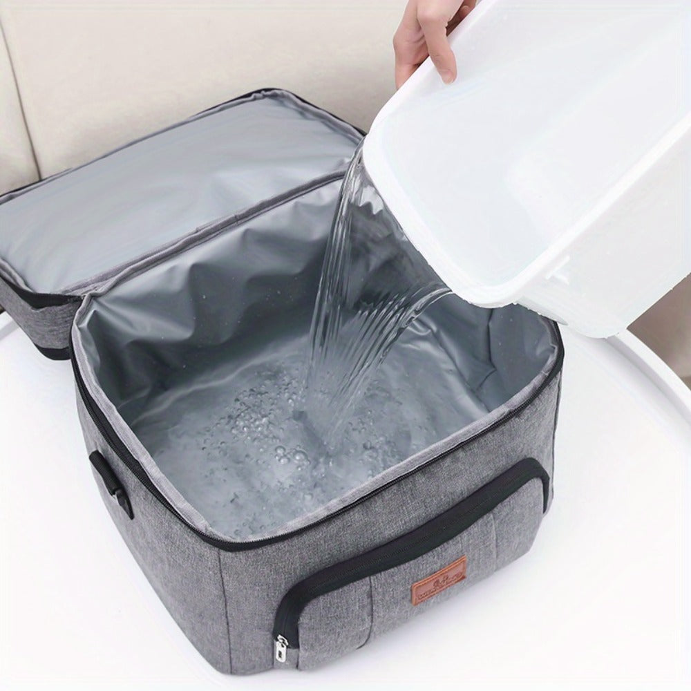 Insulated Lunch Bag Oxford Cloth Portable Food Bag Multipurpose Thermal Snack Bag for Work School Picnic Travel