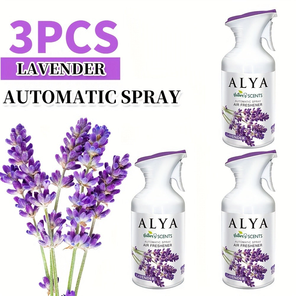 Air Freshener Spray 8.45 oz Aromatherapy Room Spray 1pc or 3pc - 6 Scents Lavender, Vanilla, Cool Linen, Ocean, Mixed Berries & Magnolia, Odor Eliminator for Home, Car, Office, Bathroom, Fabric & Closet