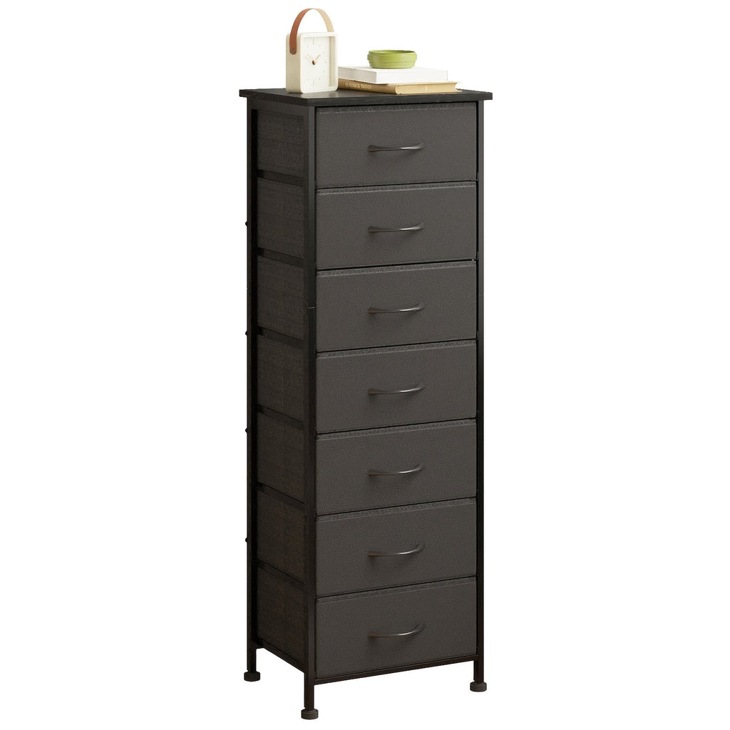 Tall Dresser with Fabric Drawers Storage Organizer 41-47 Inch 6 Drawer Chest for Bedroom Closet Entryway Clothing Storage 6 Colors