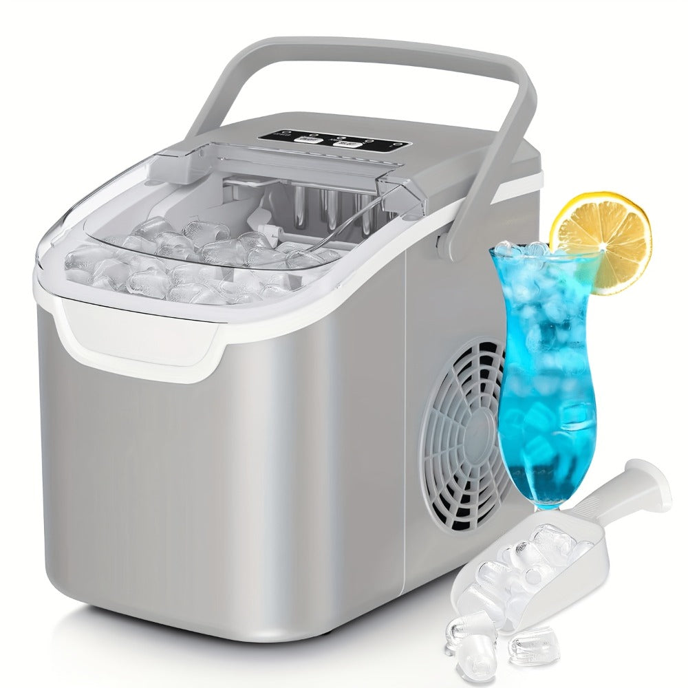 Chewable Ice Maker Countertop ¨C 35 Lbs Nugget Pebble Ice or 26 Lbs Bullet Ice, Self-Cleaning, Includes Ice Scoop & Basket, Perfect Holiday Gift for Home, Kitchen, Easter, Halloween & Christmas