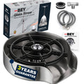 Glass Rinser for Sink ¨C Stainless Steel Automatic Cup Washer & Bottle Cleaner Sink Attachment | Powerful Water Jets for Kitchen, Bar & Coffee Shop | Silver, Black & Gold