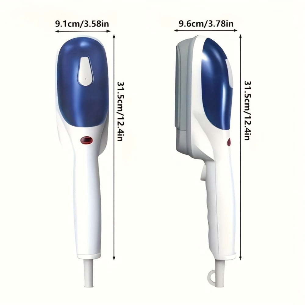 Garment Steamer Handheld Steam Iron Portable Wrinkle Remover Horizontal Vertical Steam Dry Ironing Efficient Heating for Home Office Travel Clothes Green