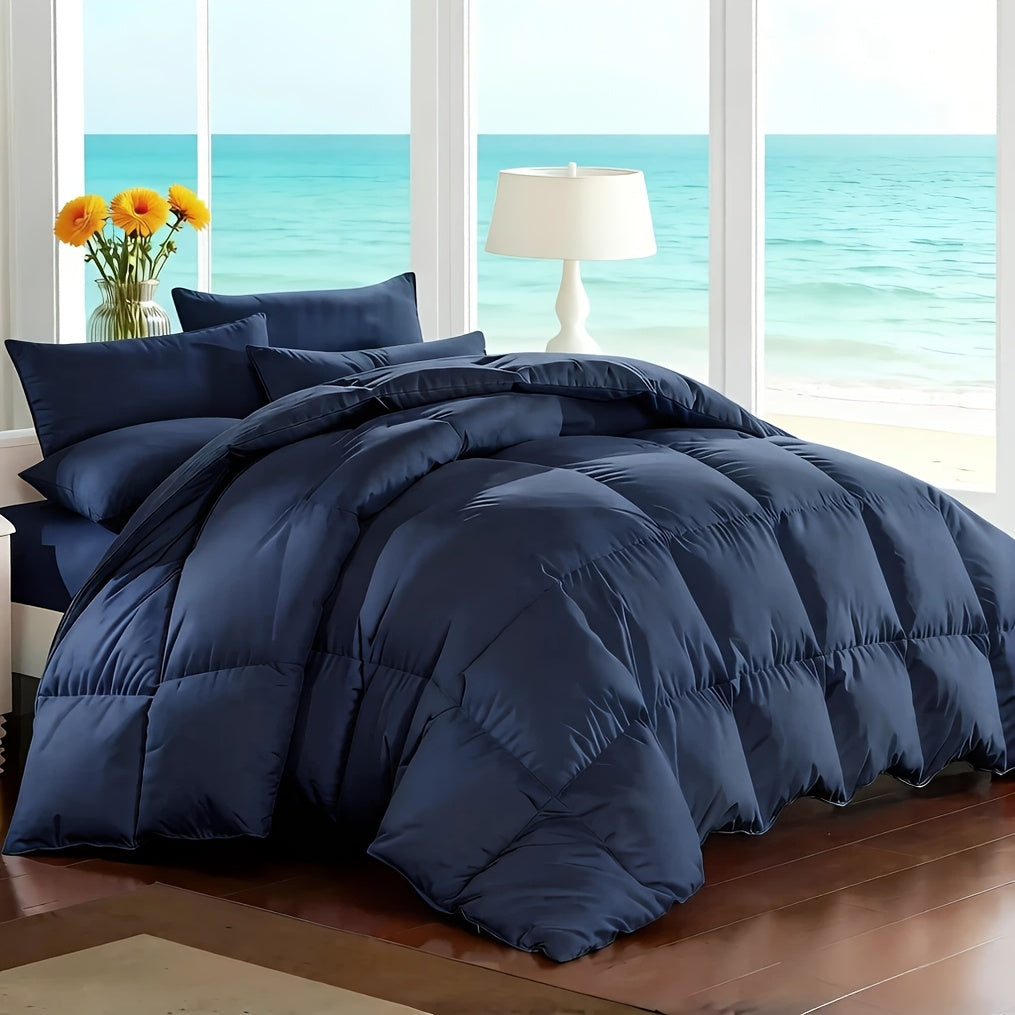 Comforter Set 7-Piece Bed in a Bag Queen King Full Soft Microfiber Down Alternative Comforter Fitted Sheet Flat Sheet Pillow Shams Pillowcases All Season Bedding Set 34 Colors
