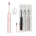 Rechargeable Electric Toothbrush with 6 Cleaning Modes & Smart Timer ¨C USB Sonic Toothbrush for Adults, Replacement Heads Included, 3 Colors, Whitens Teeth & Protects Gums, Great Family Gift