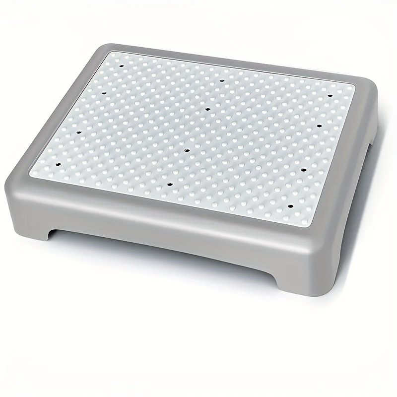 Step Stool Anti-Slip Heavy Duty ¨C Portable Mobile Stepping Stool with Textured Non-Slip Surface & Sturdy Base | Indoor Outdoor Use for Elderly, Bathroom, Toilet, Stairs & Standing Assistance