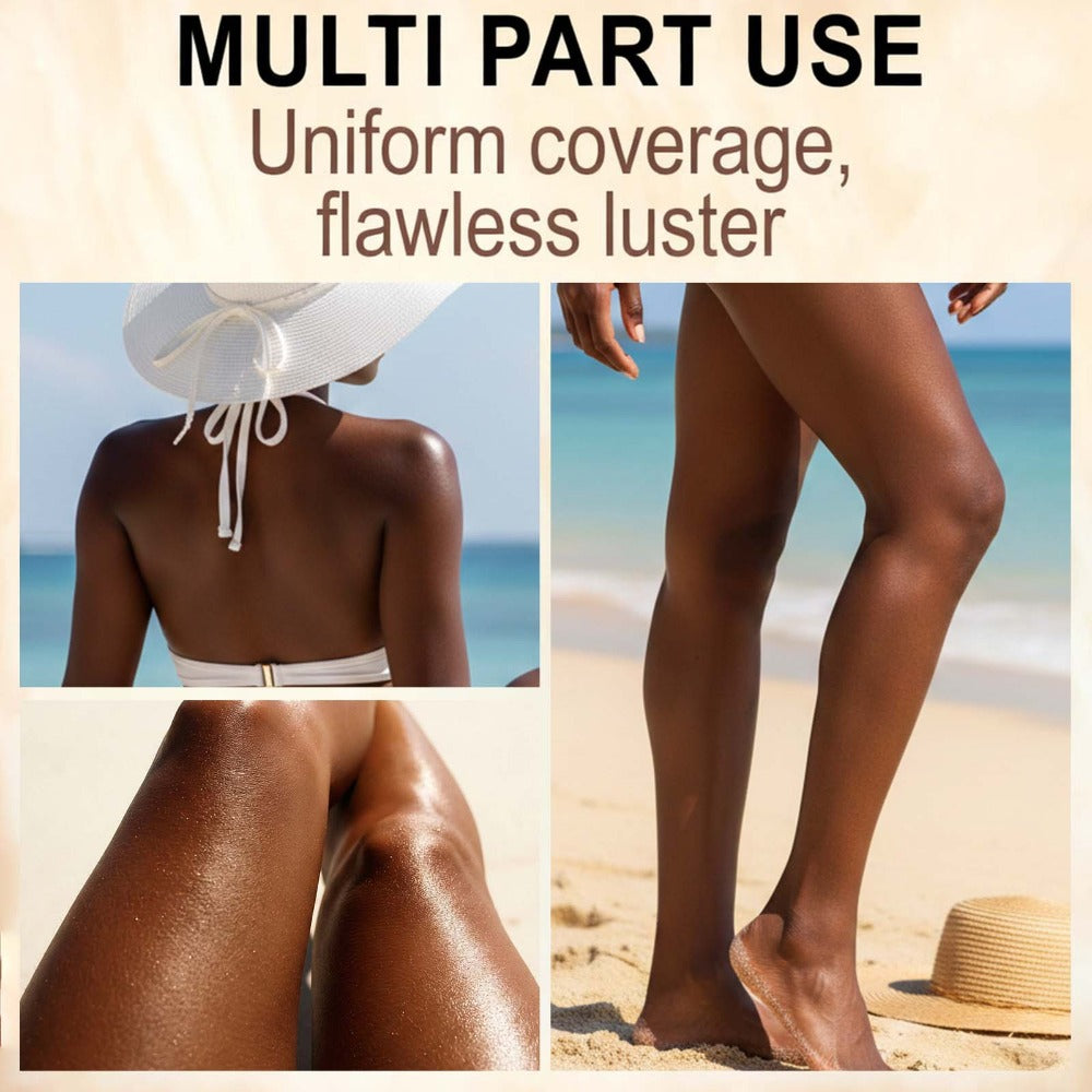 Self Tanning Lotion 3.38oz ¨C Sunless Tanner for Natural Bronze Glow, Evenly Moisturizing Non-Greasy Self Tanner, Wheat Golden Brown Finish, Protective Barrier Formula, Daily & Beach Use, Streak-Free Tan