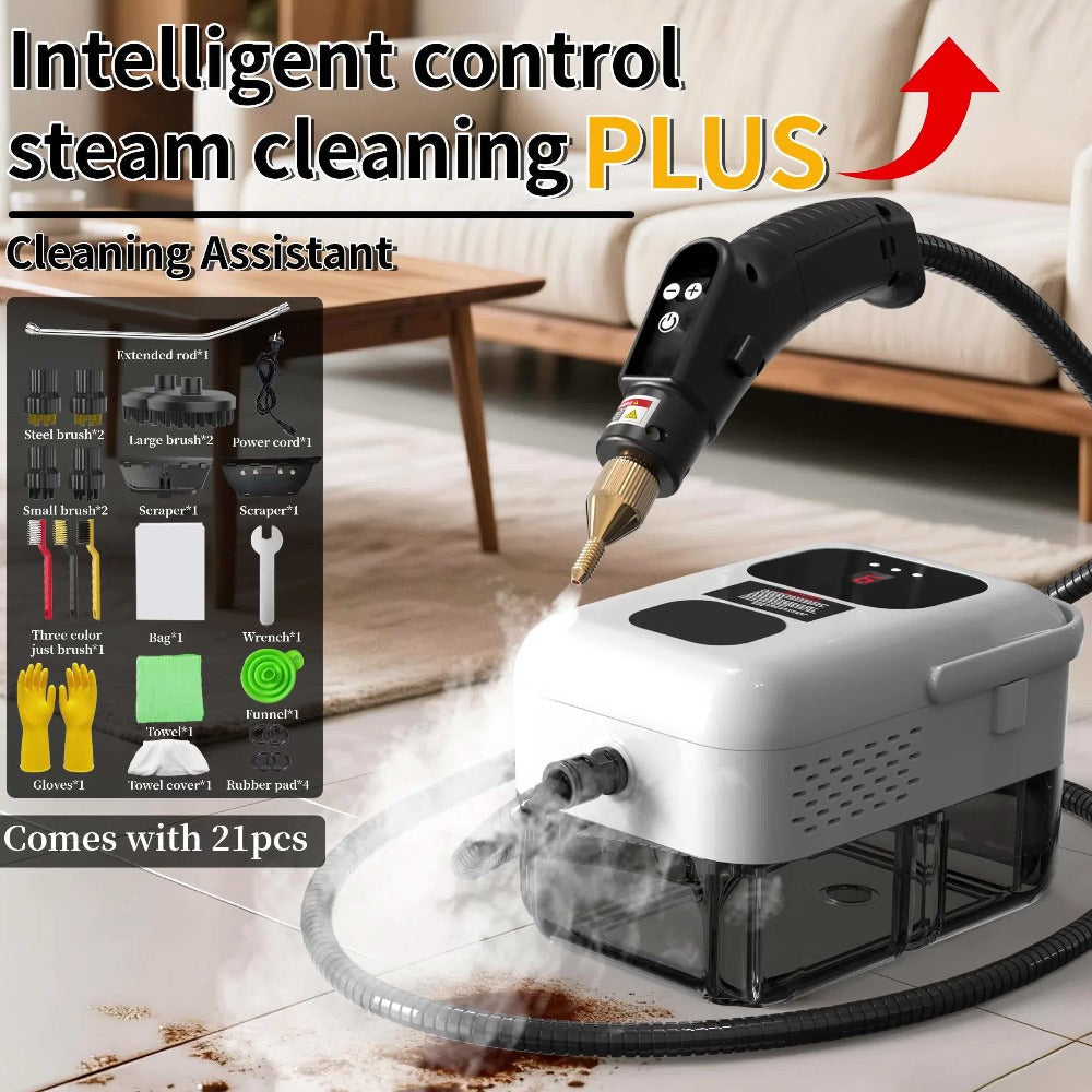 Portable Steam Cleaner High-Temperature High-Pressure Handheld Steamer for Home, Carpet, Tile & Grout Cleaning ¨C 9-Speed Adjustable, 3 Models: Basic, Upgraded & Smart