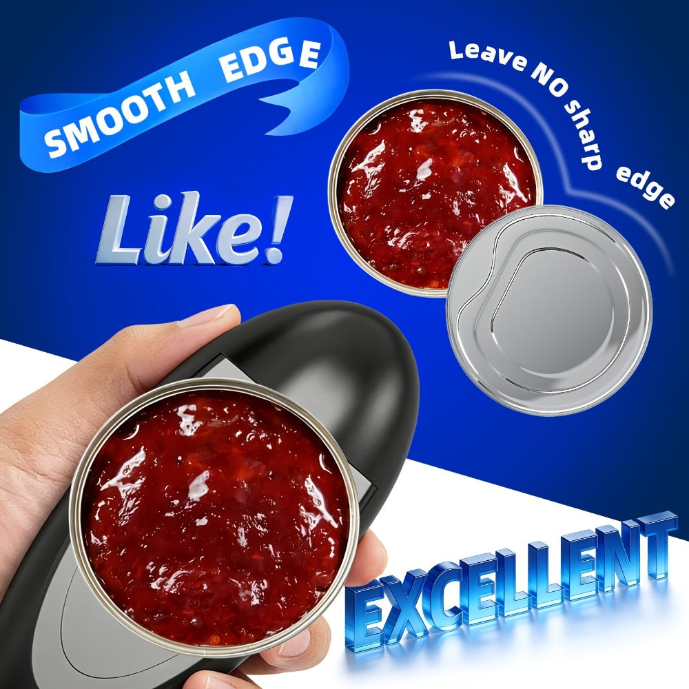 Electric Can Opener One-Touch Automatic ¨C Smooth Edge Battery Operated Handheld Opener for All Can Sizes, Best Kitchen Gadget for Seniors, Arthritis & Weak Hands, Great Gift Idea