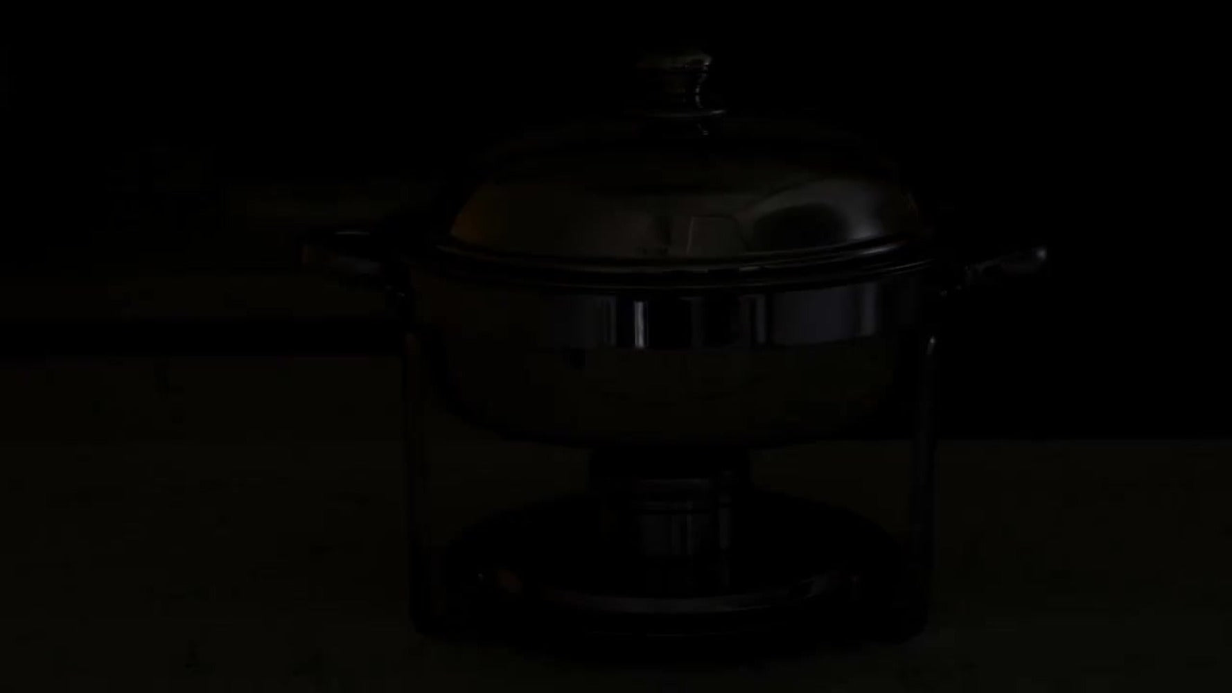 Chafing Dish Buffet Set Stainless Steel Food Warmer 6QT Round Chafer for Catering Events Parties Weddings Banquets, Silver & Gold, 1/2/4/6 Pack Options