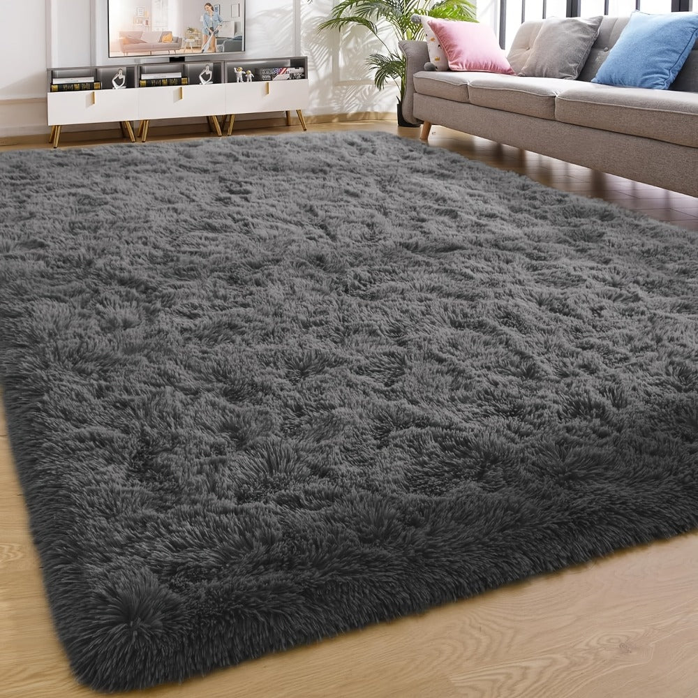 Shaggy Area Rug Soft Plush Fuzzy Carpet Non-Slip Tie-Dye Design for Bedroom Living Room Nursery Dorm ¡ª Pet Friendly Machine Washable Multiple Sizes & Colors