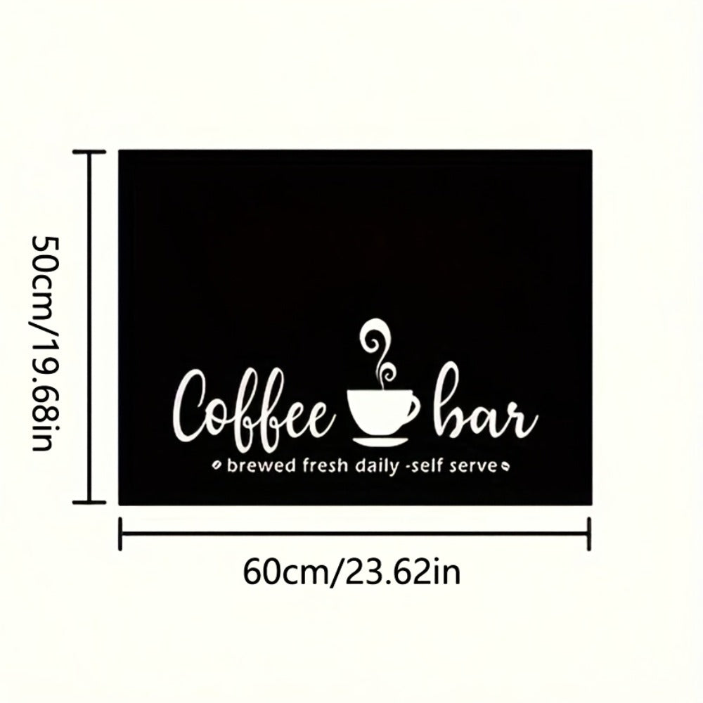 Coffee Machine Mat Absorbent Dish Drying Mat Bohemian Coffee Bar Mat for Kitchen Countertop Coffee Station Accessories Placemat Decor