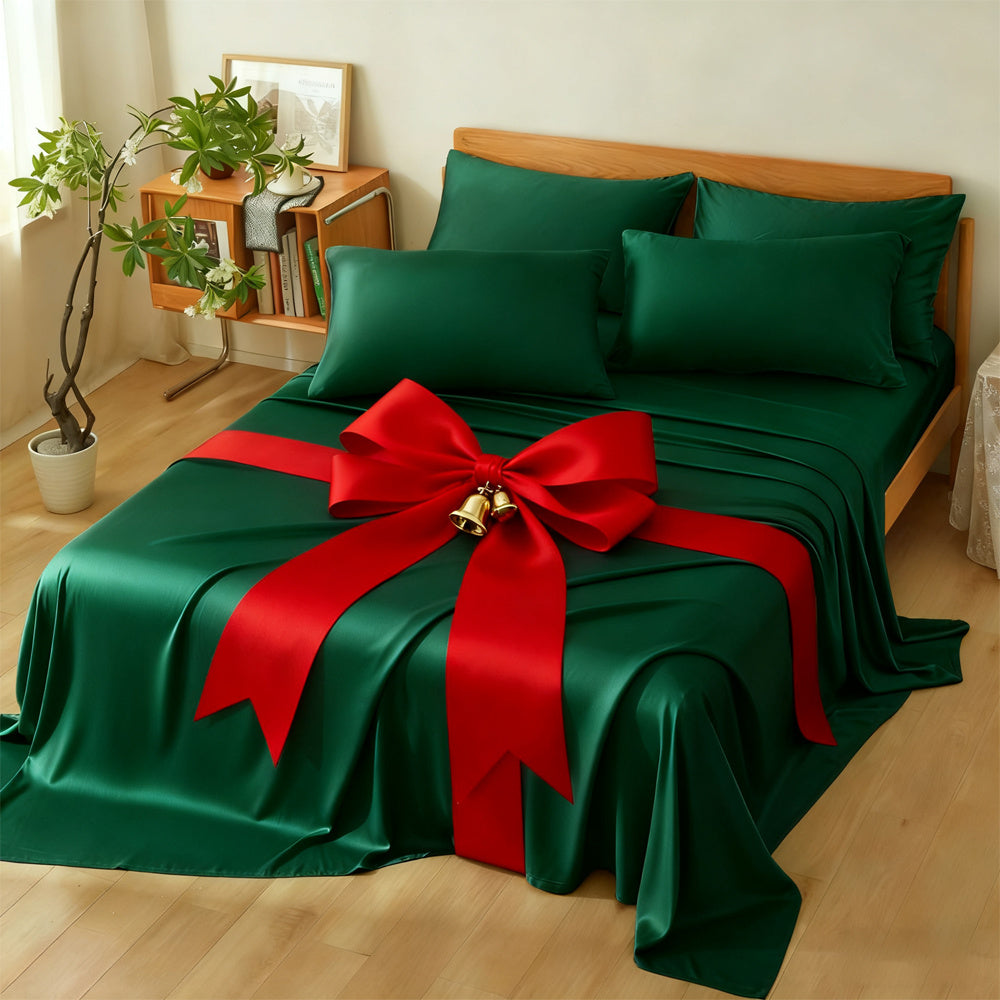 Bamboo Bed Sheet Set Ultra Soft Cooling - 100% Viscose Bamboo Sheets Twin Full Queen King, Breathable Luxury Bedding for Hot Sleepers, Deep Pocket 16 Inch, Hotel Quality, 11 Colors