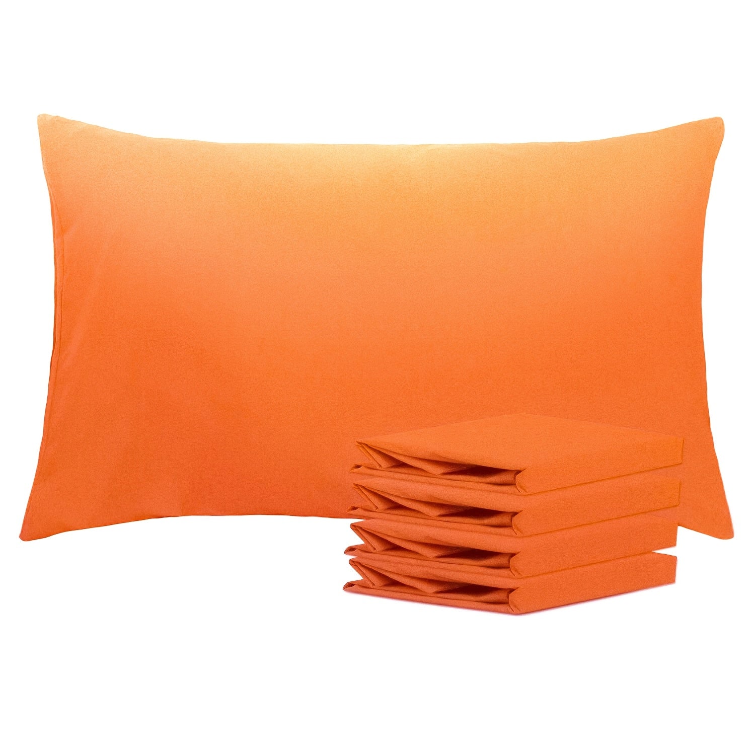 Pillowcases 4 Pack Queen 20x30 ¨C Brushed Microfiber Soft Wrinkle-Free Fade-Resistant Envelope Closure Solid Color 32 Colors