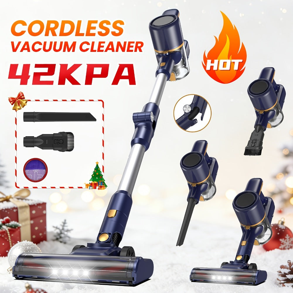 Cordless Vacuum Cleaner for Home ¨C Corded & Cordless 2-in-1, 180¡ã Foldable, LED Brush, High Suction, 40-Min Runtime, 38.58oz Dust Cup for Hardwood Floors, Seniors & Pregnant Women
