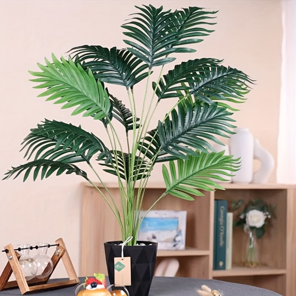 Realistic Artificial Plants 2pcs ¨C Lifelike Fake Plant Decor for Indoor & Outdoor, Home, Wedding, Garden & Festival Celebrations, Elegant Faux Greenery Decoration Set
