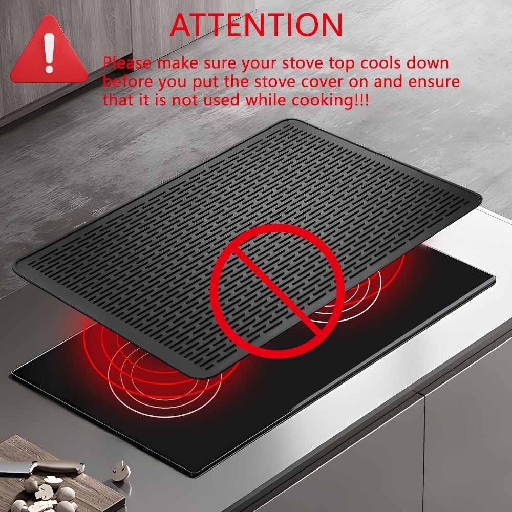 Silicone Stove Top Cover Mat 28¡±x20¡± - Heat Resistant Electric Stove Protector for Ceramic Glass Cooktop, Non-Slip Scratch Guard, Dishwasher Safe, Extra Large RV Range Cover, Multipurpose Kitchen Mat