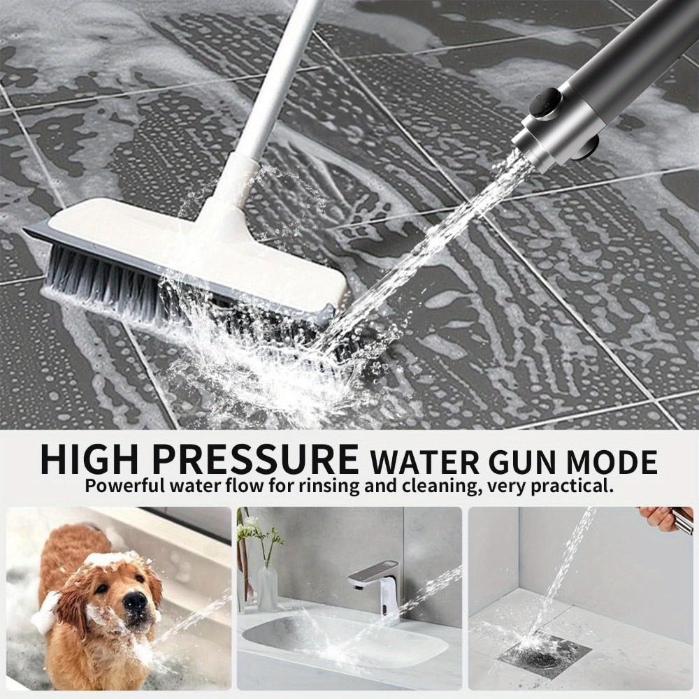 High Pressure Shower Head Set 4-Piece ¨C Turbine Spray Wall Mounted, 3-Stage Adjustable Mode, 6 Water Filters & 68¡± Hose, Skin-Friendly Bathroom Shower Upgrade Kit
