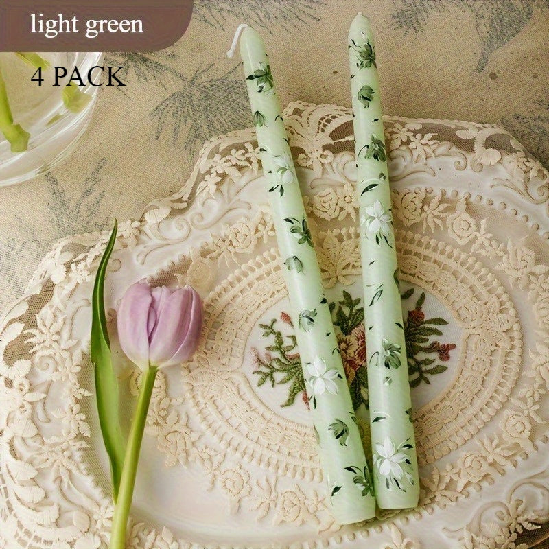 Taper Candles Scented 9.84in - Christmas Dinner Table Decor, Wedding Candlelight Decoration, Long Slim Candles for Home & Holiday, 2 or 4 Pack