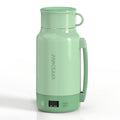 Portable Electric Kettle 400W ¨C 1L 33.8oz Fast Heating 304 Stainless Steel Kettle with Smart Temperature Control, Boil & Warm Functions, Safe & Easy to Clean, Perfect for Travel & Home ¨C Green, White