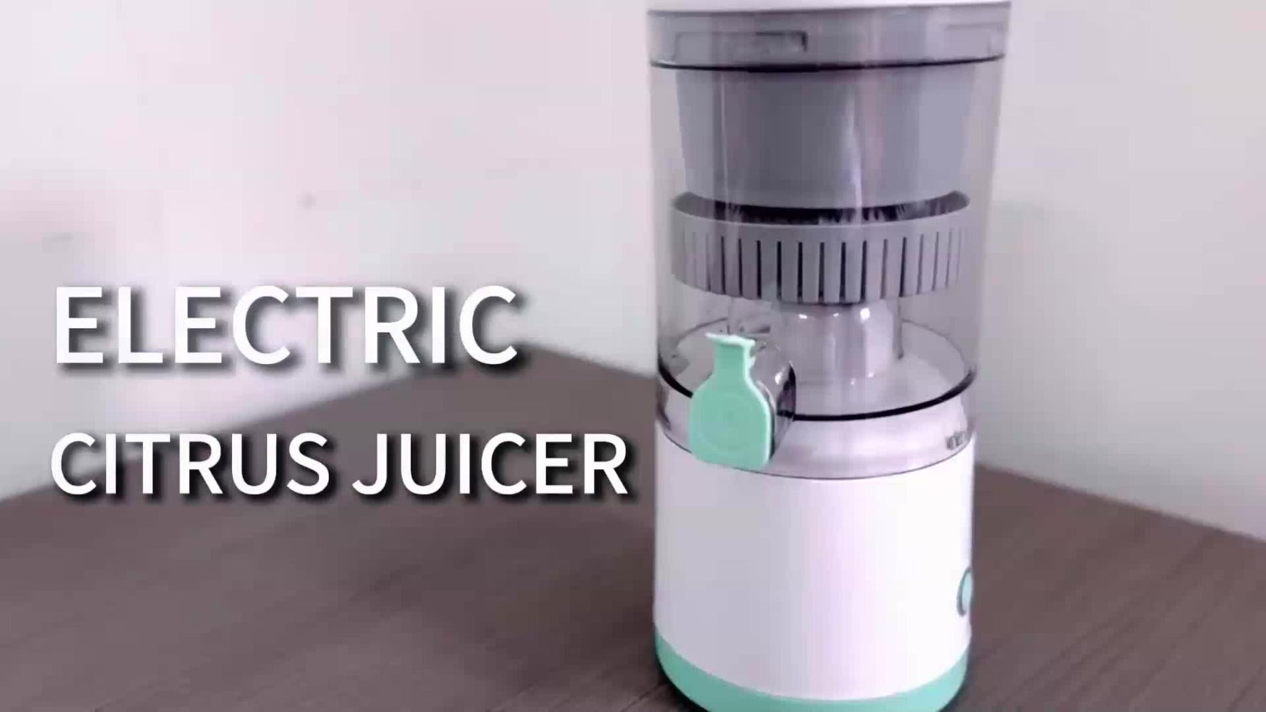 Portable USB Electric Citrus Juicer Press for Oranges Lemons Grapefruit Kiwi Removable Base Pulp Separation Fruit Juice Extractor for Travel Kitchen Green