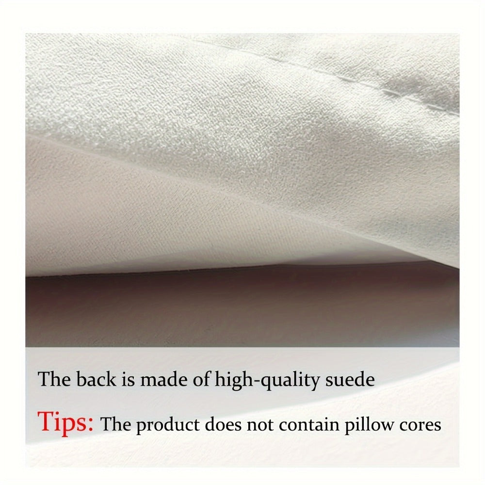 Heart Shaped Plush Pillow Cover Faux Wool Fluffy Cushion Cover for Sofa Bed Chair Car - Valentine's Day Decor Throw Pillowcase 17¡± Soft Decorative Pillow Case, Red & Pink, Insert Not Included