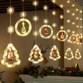 Mini LED String Lights Christmas Snowflake & Star Tree Shapes, 10-Pack USB Powered Fairy Lights 118 Inch, Indoor Holiday Decoration for Bedroom Window Curtain Wall Door Living Room Party Decor