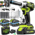 Cordless Impact Wrench Brushless Motor 3-in-1 High Torque ¨C Rechargeable Battery, Lightweight Design, Variable Speed, for Car Repair, Auto Mechanic, Construction, Workshop & Household Maintenance ¨C Multiple Battery & Accessory Configurations