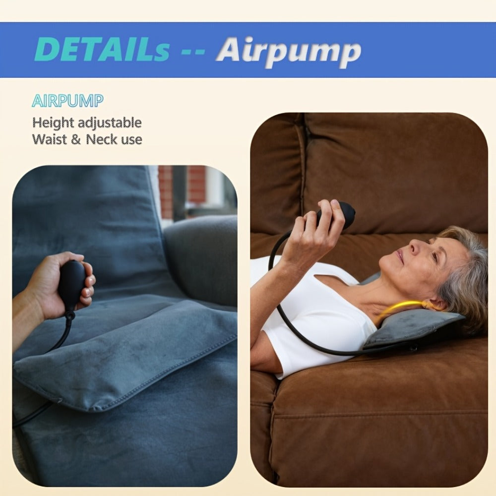 Full Body Shiatsu Massage Mattress ¨C 10-Zone Vibration with Neck Kneading & Hot Compress, 12V Safety Voltage Massage Mat for Back Neck & Waist Relief, Home Relaxation Gift for Men Women