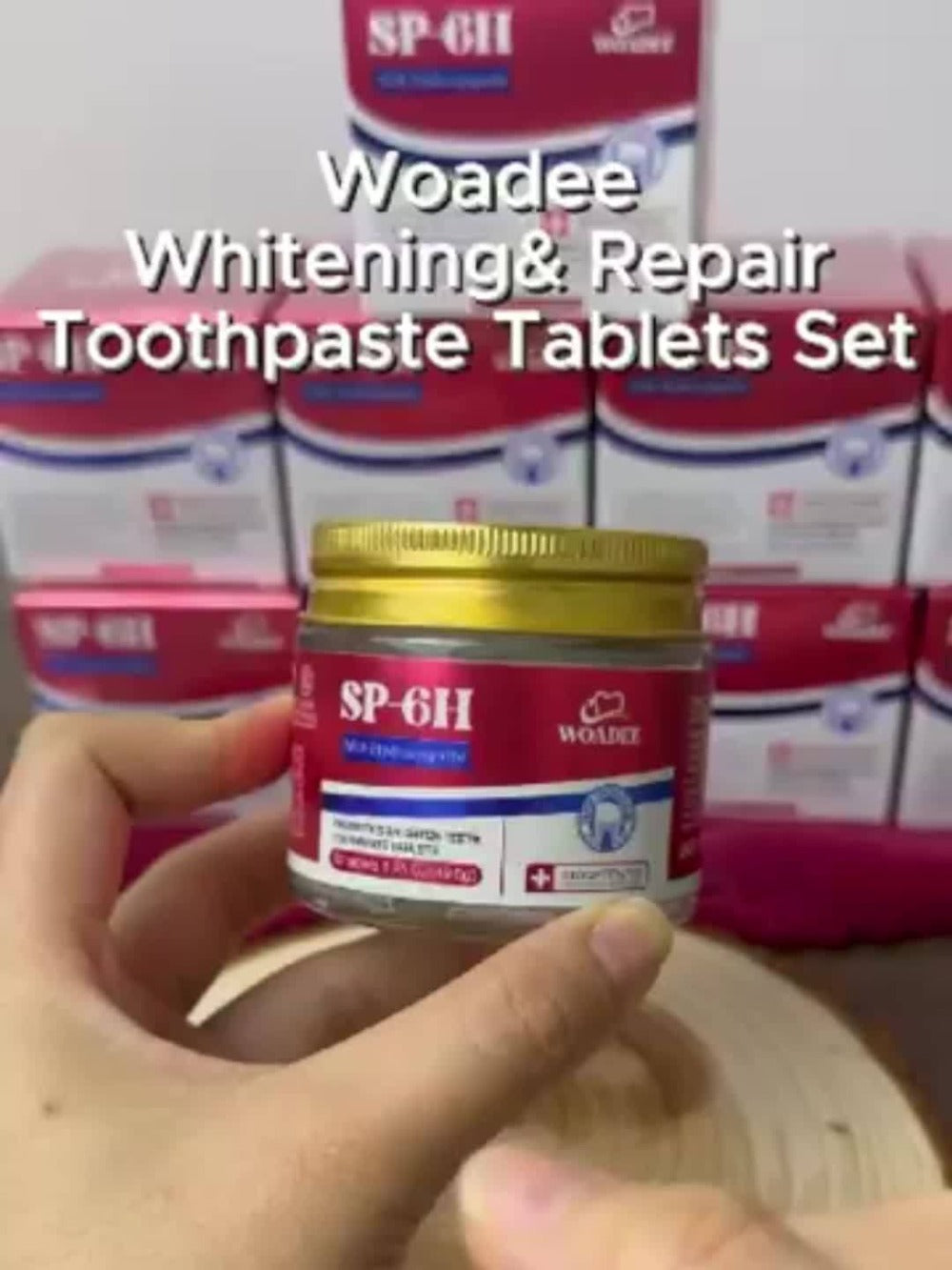 Toothpaste Tablets Hydroxyapatite Fluoride Free - 62 Count Chewable Solid Toothpaste, Deep Cleaning, Peppermint Fresh Breath, Portable Travel Size, Natural Dental Care Tabs