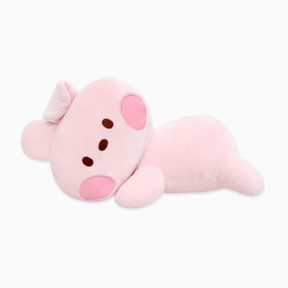 BT21 Minini Lying Cushion Official Plush Pillow Soft Stuffed Character Cushion for BTS ARMY Fans Collectible Kpop Merchandise Home Decor Gift Tata Chimmy RJ Cooky