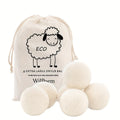 Wool Dryer Balls XL 6 Pack ¨C 100% Natural Wool Fabric Softener, Reusable Dryer Balls Reduce Drying Time & Wrinkles, Chemical-Free Laundry Balls Safe for Baby Clothes & Sensitive Skin