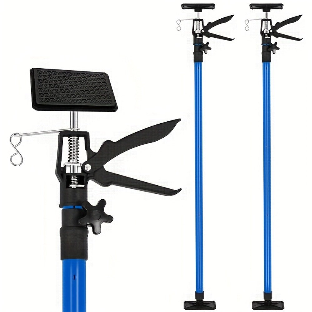 Adjustable Steel Support Rods for Drywall & Cabinet Installation, Extendable Construction Support Poles 19.7¡±-45.3¡± / 45¡±-114¡±, Manual Lifting Tool Height Adjuster for Home Renovation, 2PCS & 4PCS Sets