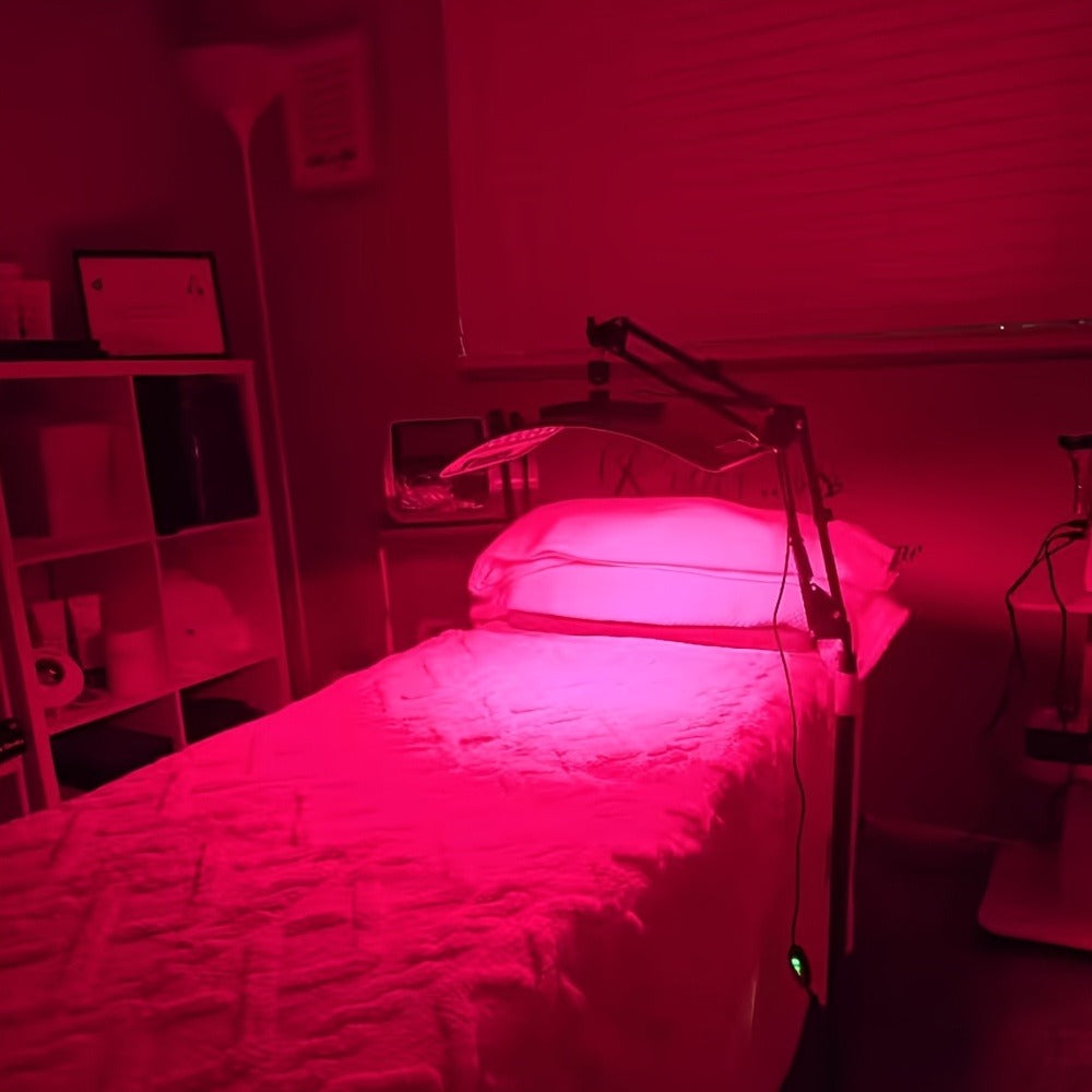 Red Light Therapy Lamp 660nm & 850nm Near Infrared Light Therapy Device with Stand LED Panel for Face Body Skin Rejuvenation Pain Relief Muscle Recovery