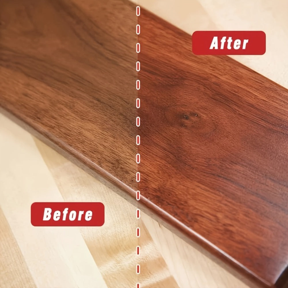 Beeswax Wood Polish & Repair Kit, Natural Wood Furniture Care Wax Deeply Moisturizes, Removes Scratches & Dullness, Restores Shine on Solid Wood Furniture, Floors, Countertops, Doors & Windows ¨C 1, 2 or 3 Piece Set