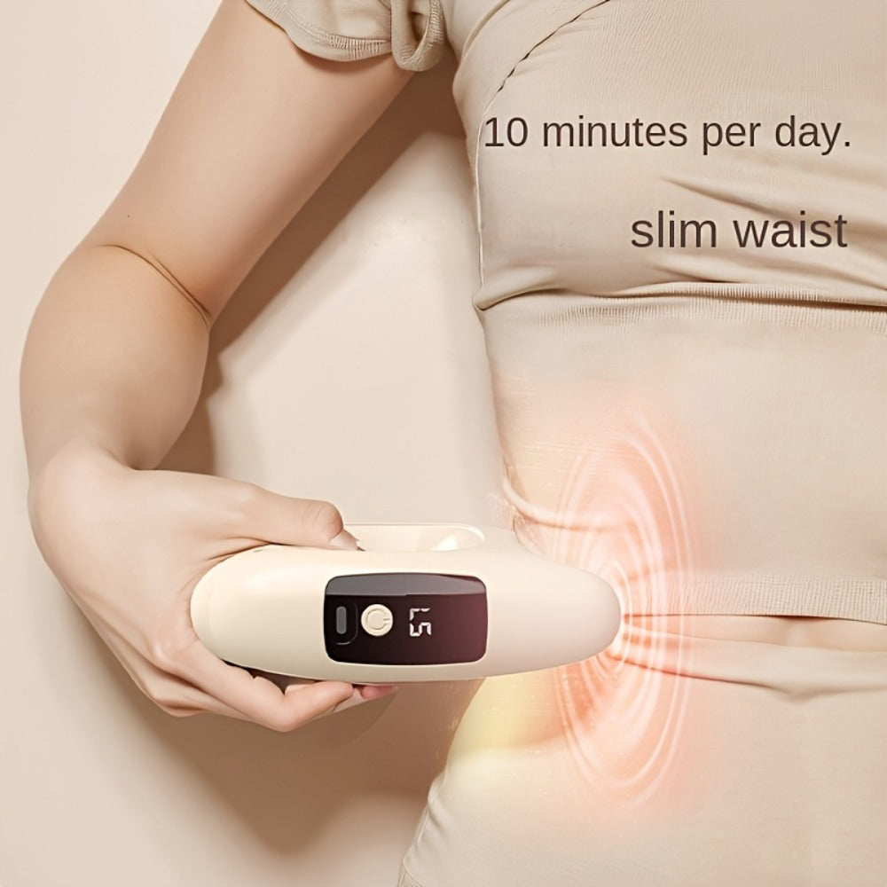 Massage Ring 5-Speed Fascia Massager for Neck Waist Back Full Body Fat Burning Relaxation Fitness
