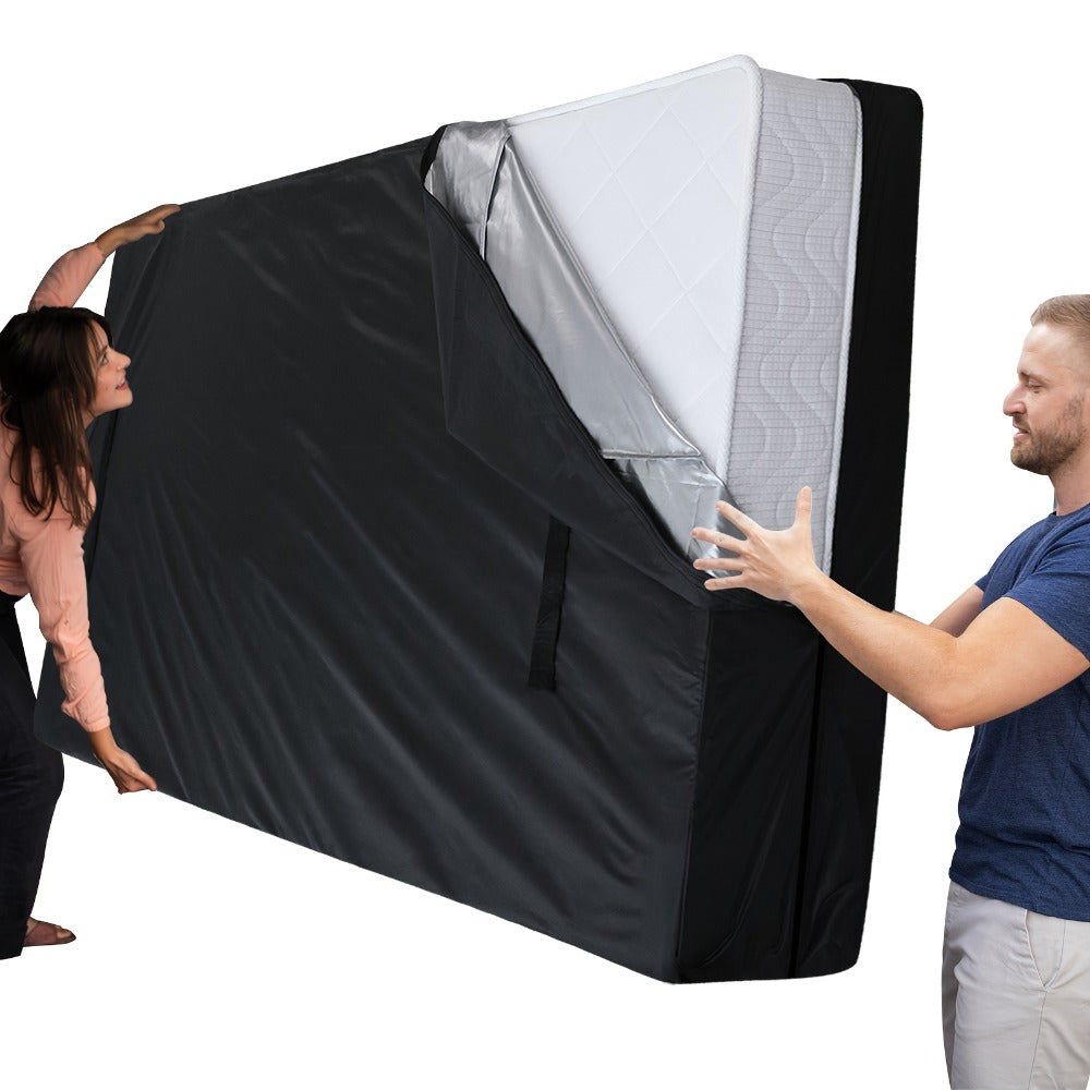 Mattress Bag for Moving Heavy Duty - Reusable Mattress Storage Cover with Handles & Zipper, Waterproof Mattress Protector for Twin Full Queen King Moving Supplies