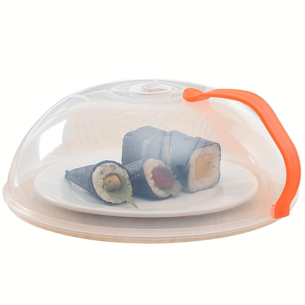Microwave Food Cover Splash Guard 2 Pack with Steam Vent and Handle BPA-Free Plastic Splatter Guard Lid for Microwave Oven Kitchen Cooking Easy to Clean Reusable