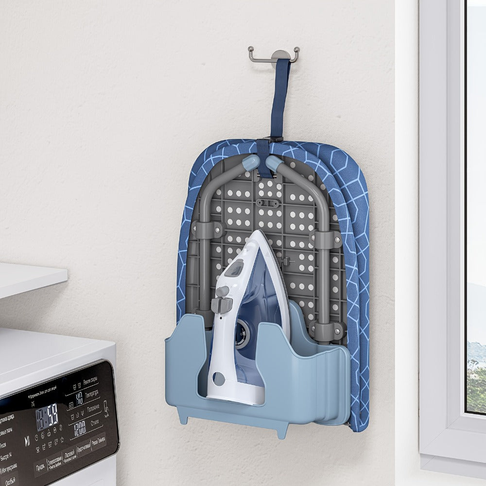 Tabletop Ironing Board Portable with Iron Holder & 2 Heat-Resistant Covers, Compact Small Ironing Board Metal Frame Non-Slip Feet for Home Travel Apartment Dorm, Space-Saving Desktop Iron Board Gift