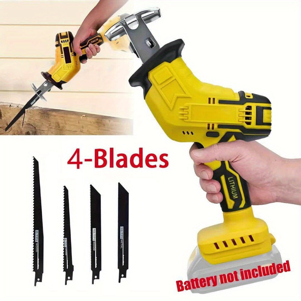 Reciprocating Saw Brushless Cordless for DeWalt 20V Battery ¨C 0-3500 SPM Variable Speed, Tool-Free Blade Change, 4 Saw Blades Included, for Wood, Metal & PVC Cutting (Battery Not Included)