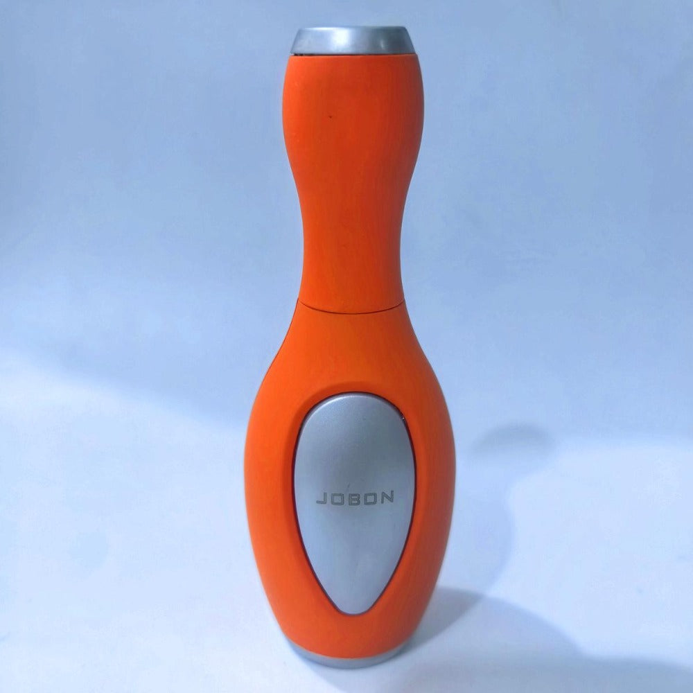 Bowling Ball Lighter Novelty Metal Torch Refillable Windproof Direct Inject Butane Igniter for Camping Grilling BBQ Candles Gift Decoration Silver White Orange Black Blue