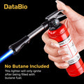 Fire Extinguisher Lighter Refillable Butane Windproof Novelty Lighter Multifunctional Hose Flamethrower Style Inflatable Lighter for Camping Outdoor Candles Birthday Holiday Gifts