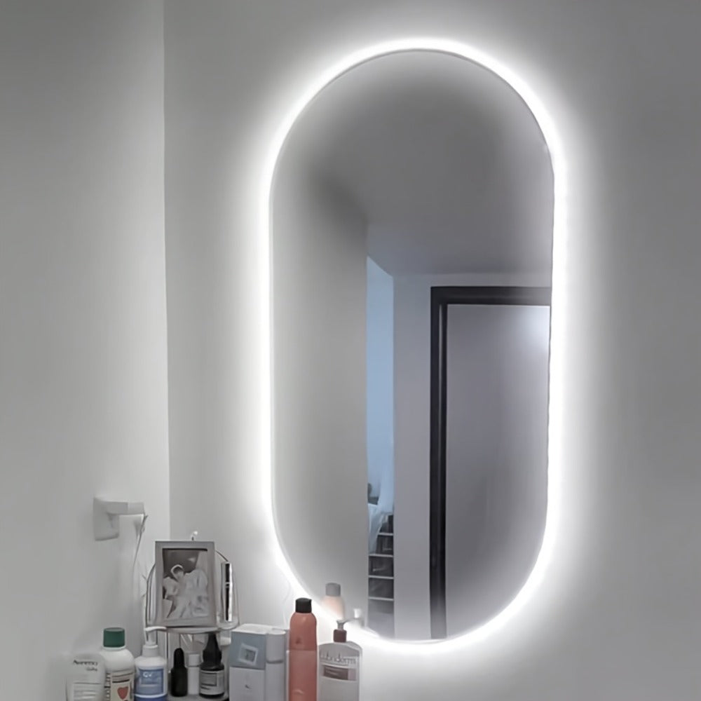LED Neon Light Strip Touch Dimmer USB Flexible Ambient Glow Strip Lights for Vanity Mirror Bathroom Mirror Live Streaming Fill Light Bedroom Decor White Warm White 118in 196in 2pcs