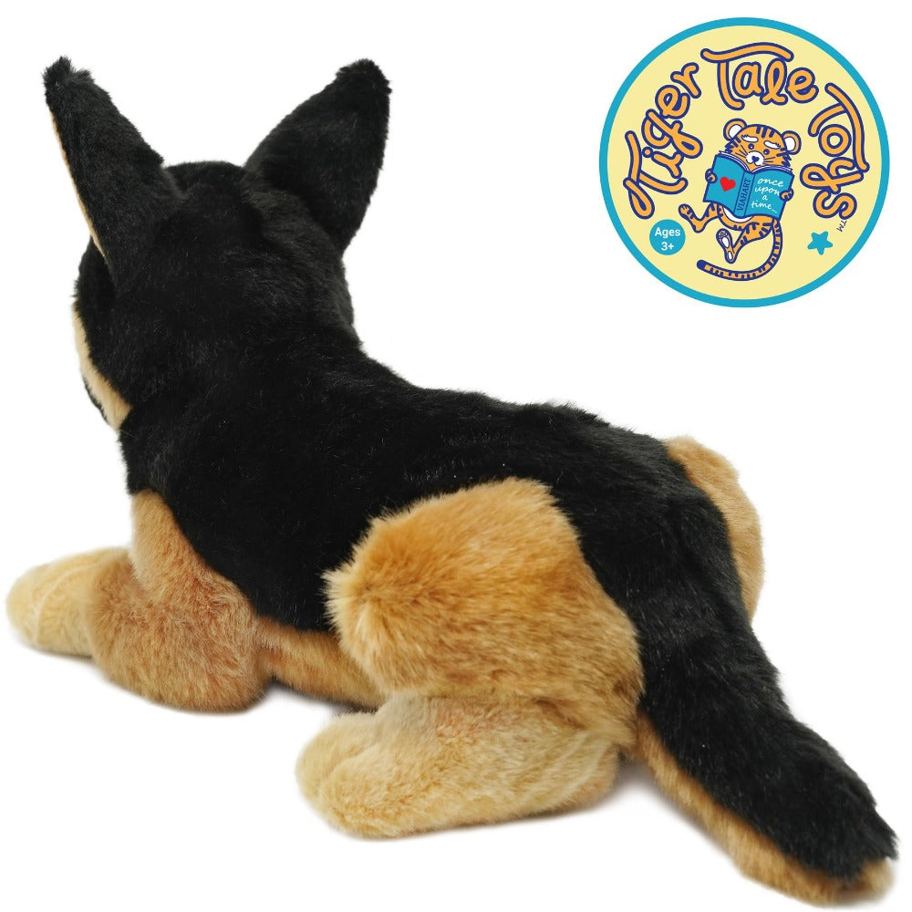 German Shepherd Stuffed Animal 15 Inch Plush Toy - Realistic Soft Dog Plushie Gift for Kids, Gretchen The German Shepherd by Viahart